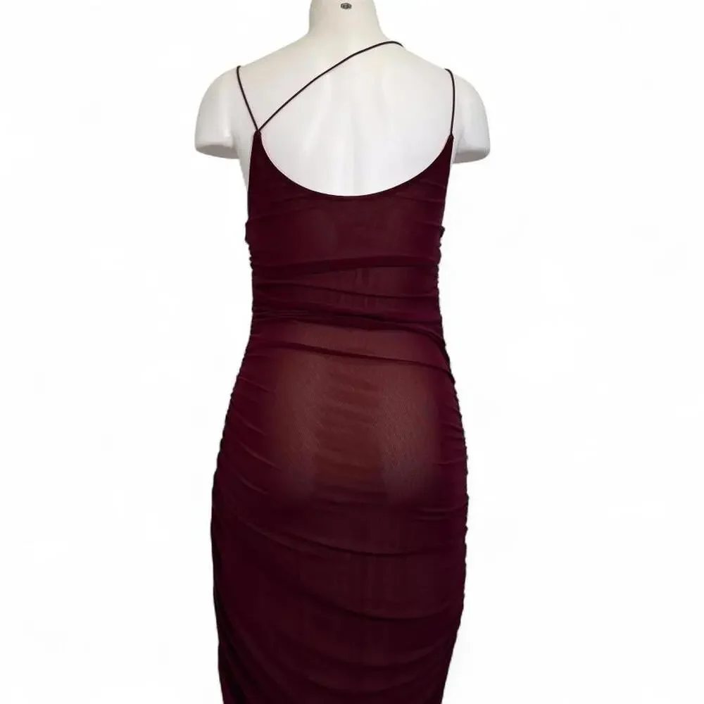 Superdown Revolve Shelley Maxi Dress in wine red - Picture 5 of 6